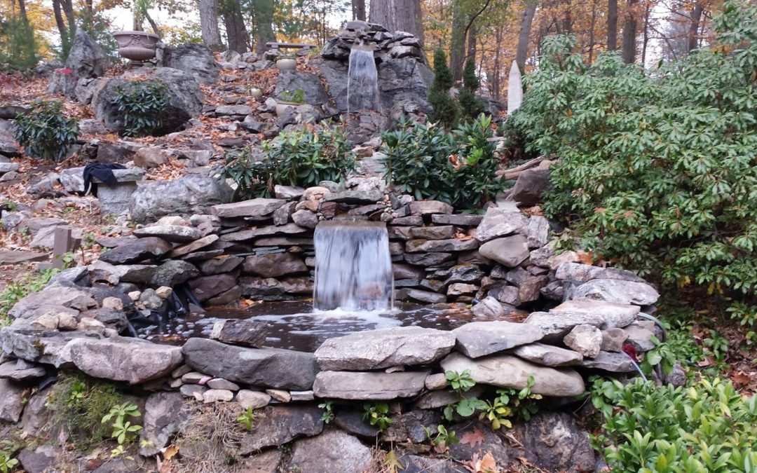 Pond & Waterfall Installation in Wilton, CT