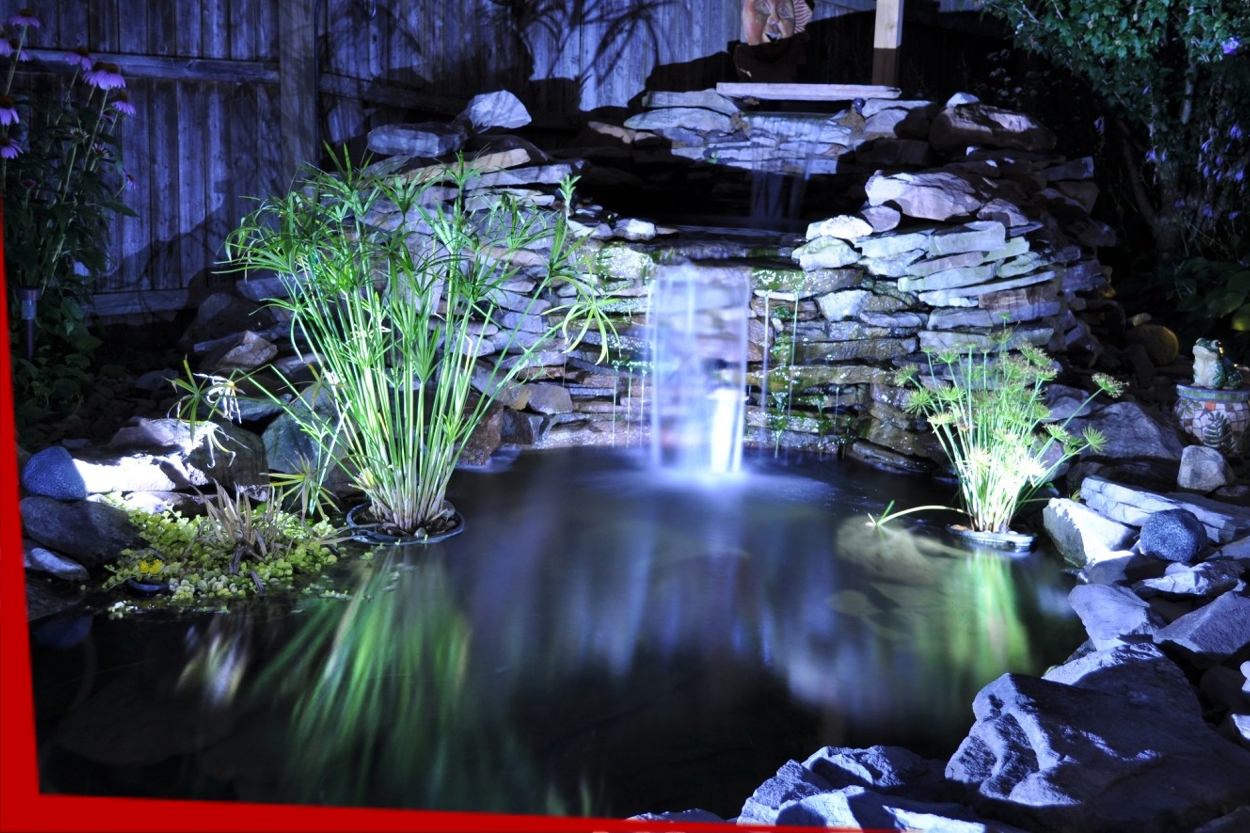 Pond & Water Feature Lighting Install Services in Connecticut by Normal Aquatics 